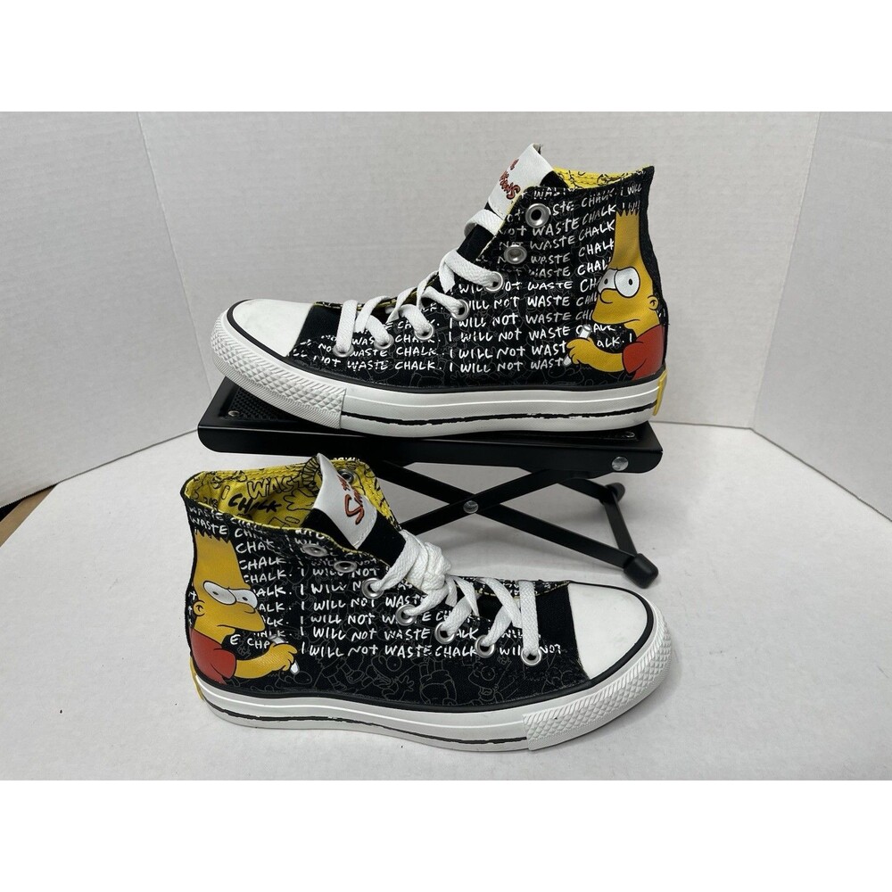 Converse The Simpsons Bart Simpson "I Will Not Waste Chalk" 2013 Shoes Men's 5
